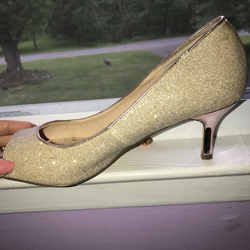 gold heels